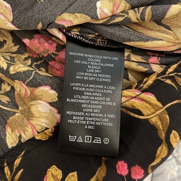 Anthropologie floral black motif tunic size S - Picture 9 of 10